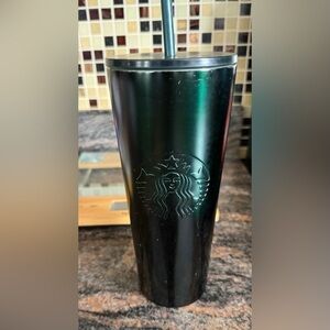 Starbucks Metallic Forrest Green Stainless Steel Tumbler